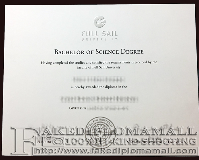 Full Sail University Fake Diploma Fake Full Sail University Degree in Music Production Program
