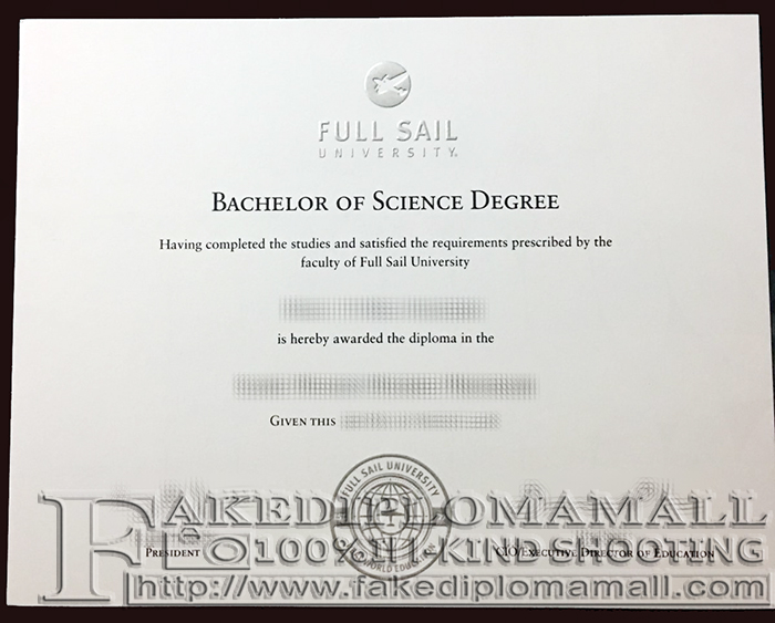 Full Sail University Fake Diploma Fake Full Sail University Degree in Music Production Program