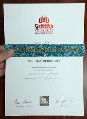 Griffith University Fake Degree 292x400 Samples