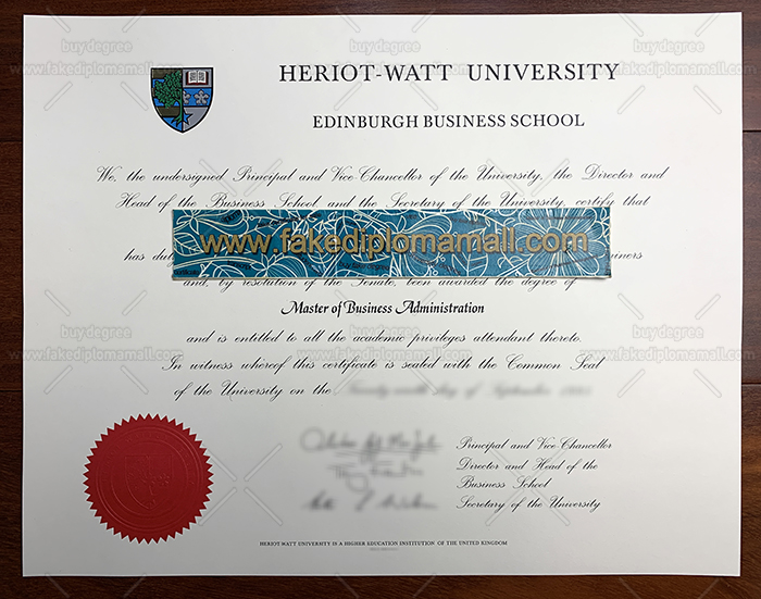 Heriot Watt University Fake Diploma Fake Heriot Watt University Diploma, Buy A Fake Degree in The UK