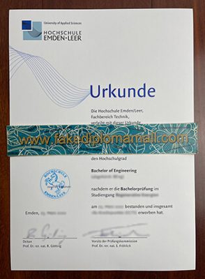 Hochschule Emden Leer Bachelor Urkunde 294x400 Samples