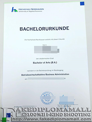 Who Provide the Fachhochschule Nordhausen Diplom? – Hochschule Nordhausen Fake Diploma