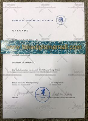 Humboldt University of Berlin (HUB) Fake Diploma Sale Business in Germany