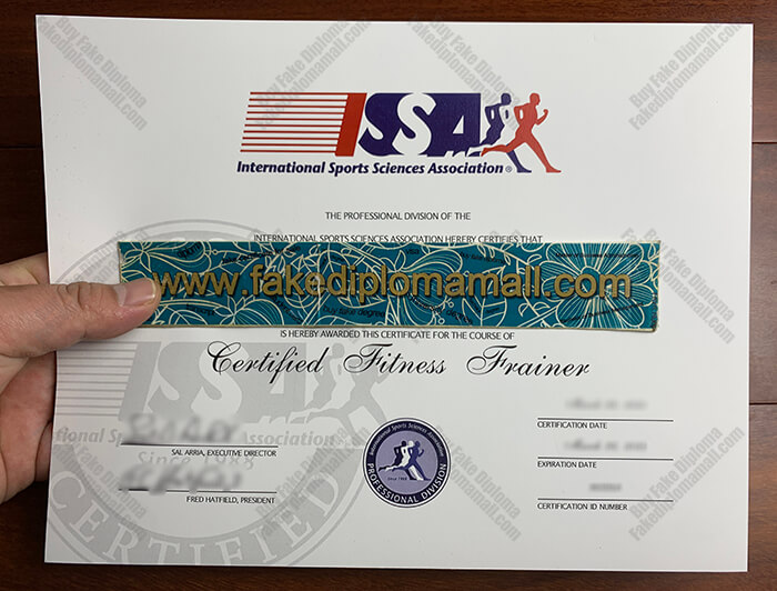ISSA Fake Diploma Want to Buy International Sports Science Association/ISSA Fake Certificate?