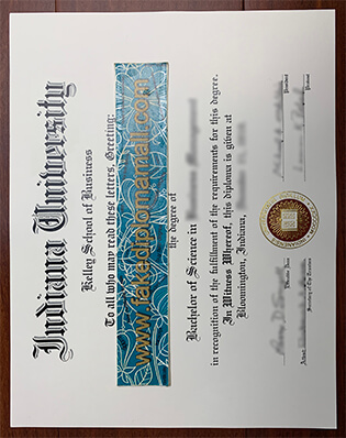 Indiana University Degree Certificate Samples