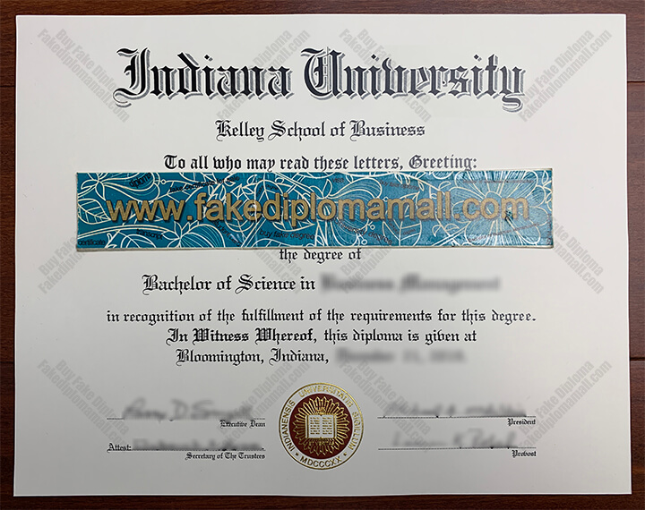 Indiana University Fake Diploma 1 Indiana University Degree Certificate, Where to Buy Indiana University Diploma in U.S.