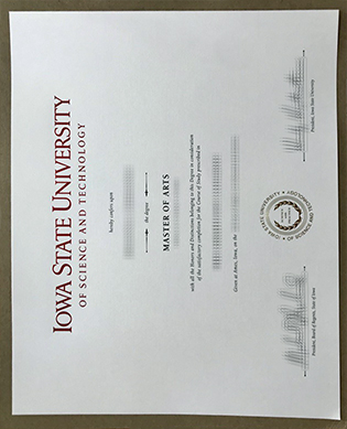 Iowa State University Fake Degree Samples