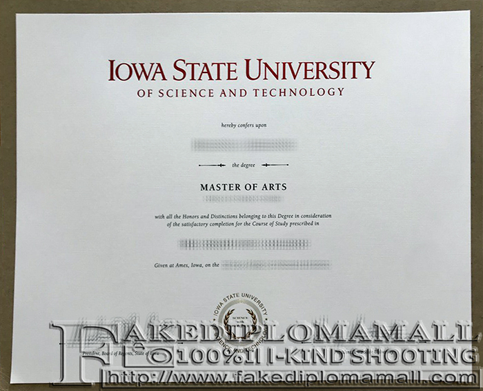 Iowa State University Fake Diploma