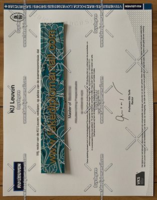 KU Leuven Fake Degree Certificate 313x400 Samples