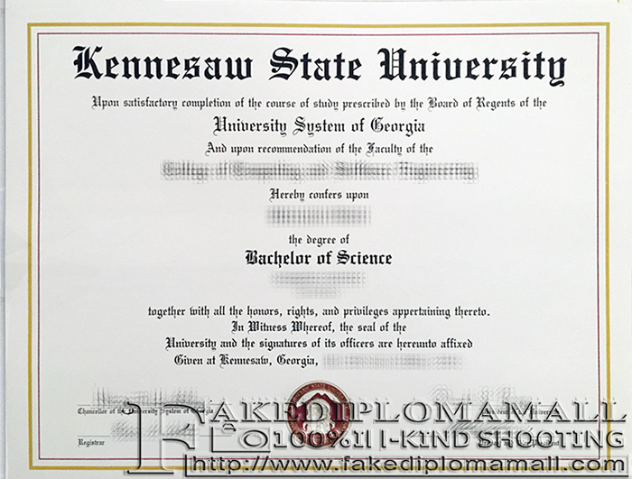 Kennesaw State University Fake Diploma How To Get A Fake Kennesaw State University Diploma in Atlanta?