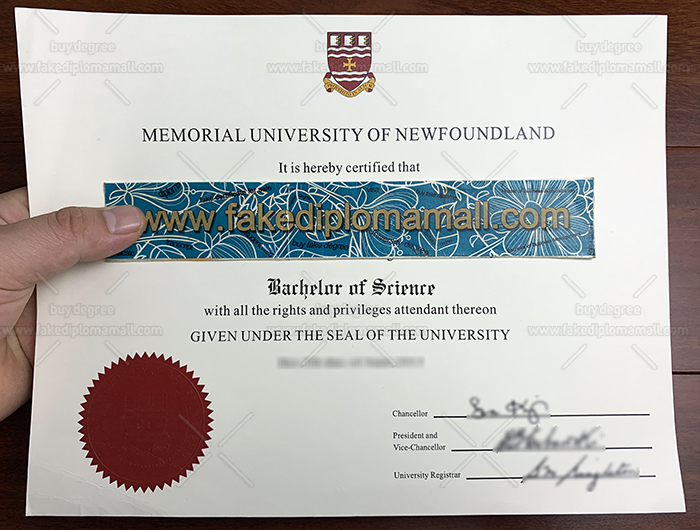 Memorial University Fake Diploma Buy Memorial University BSc Degree in Newfoundland