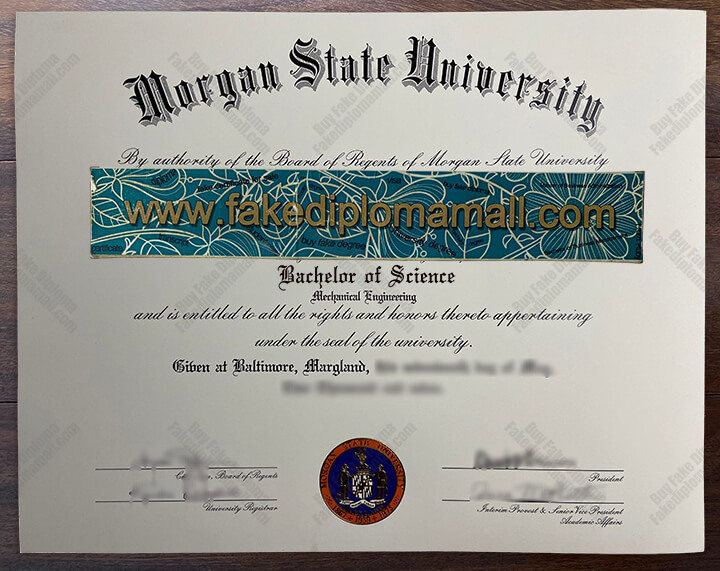 Morgan State University Fake Degree Morgan State University Fake Diploma, How to Buy MSU BSc Degree?