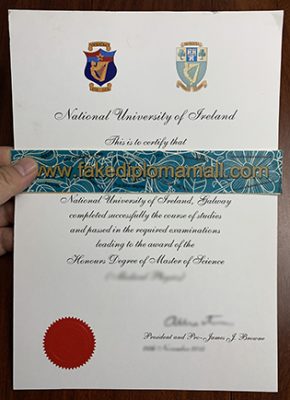 National University of Ireland Degree Certificate 290x400 Samples