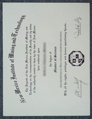 New Mexico Tech Fake Degree 309x400 Samples