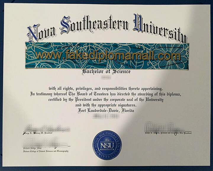 Nova Southeastern University Fake Diploma How to Buy Nova Southeastern University Fake Degree?