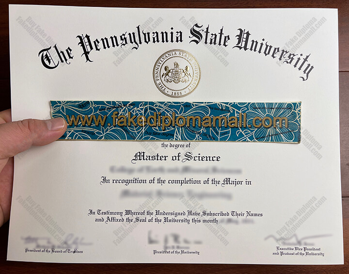 Penn State Fake Diploma, Penn State Fake Degree