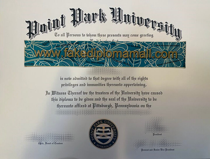 Point Park University Fake Diploma