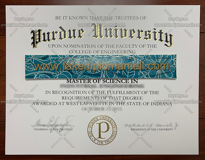Purdue University Fake Diploma