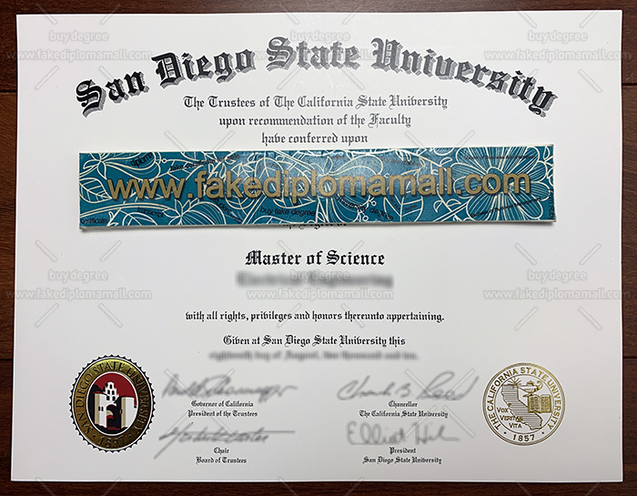 SDSU Fake Diploma San Diego State University Degree, Where To Buy SDSU Diploma?