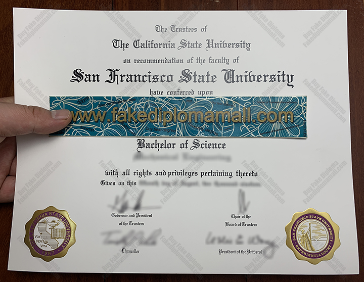SFSU Fake Diploma SFSU Fake Degree, Buy a Fake San Francisco State University Degree in California
