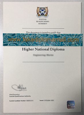 SQA High National Certificate 292x400 Samples