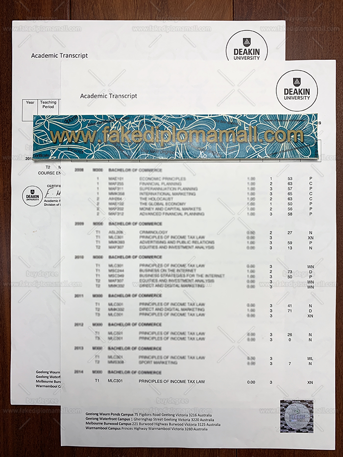 T700MM Buy DeaKin University Fake Transcript