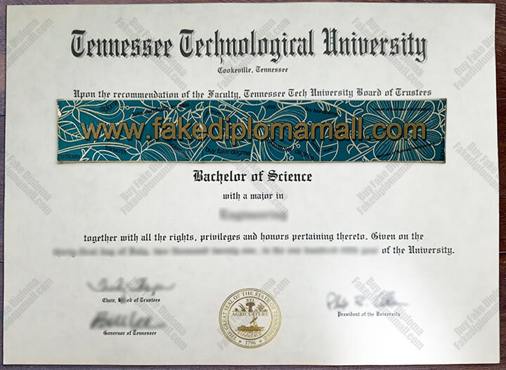 Tennessee Tech Fake Diploma Tennessee Tech University Fake Diploma where to Buy it?