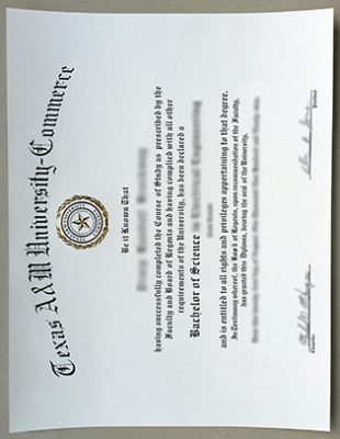 Texas AM University Commerce Fake Degree 310x400 Samples