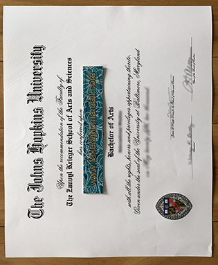 The Johns Hopkins University Fake Degree – Fake JHU Diploma Sample