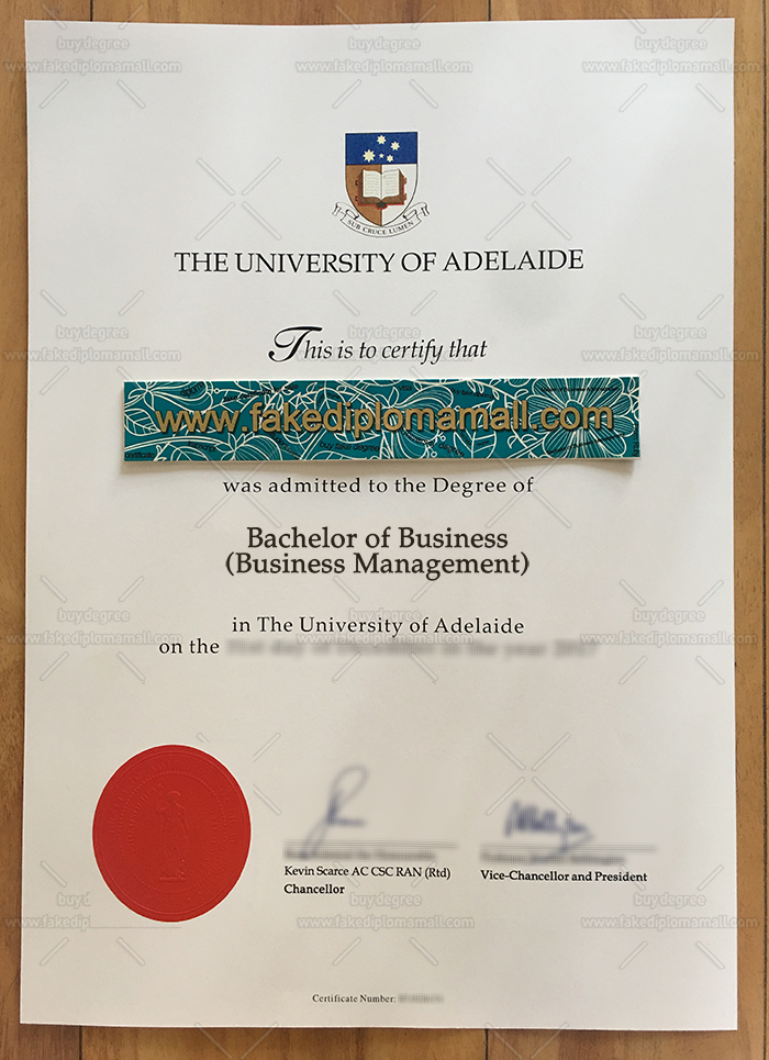 The University of Adelaide Degree Sample