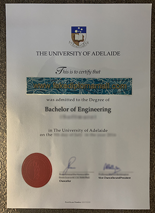 The University of Adelaide Degree Given in 2019