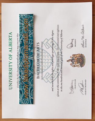 The University of Alberta Degree Certificate 313x400 Samples