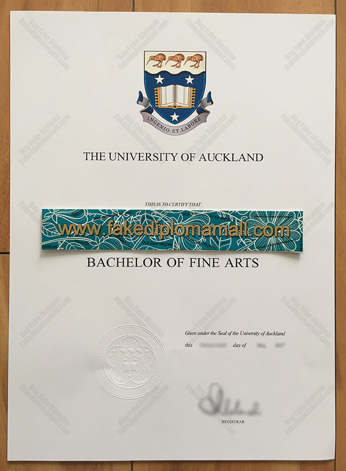 The University of Auckland Fake Diploma