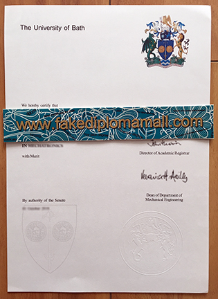 The University of Bath Fake Diploma Sample, Buy UK Degrees