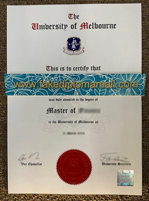 The University of Melbourne Fake Degree 297x400 Samples