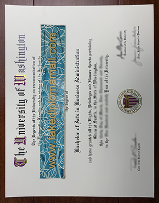 Buy The University of Washington Bachelor of Arts Degree, UW Fake Diploma