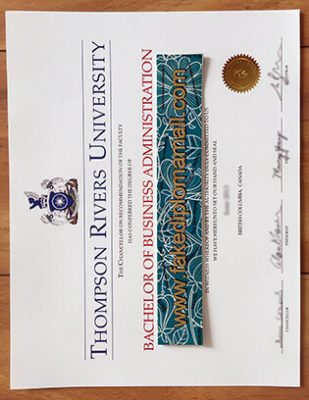 Thompson Rivers University Fake Diploma 309x400 Samples