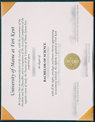 UMaine Fort Kent Fake Degree, Fake UMFK Diploma Sample