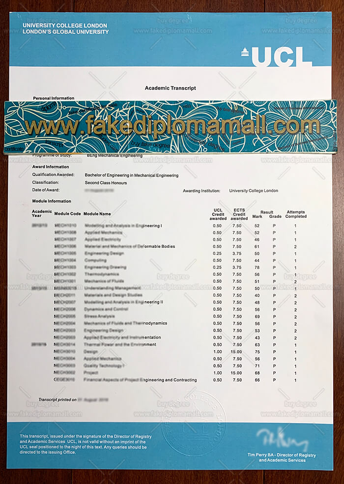 University College London Transcript UCL Fake Transcript   Where To Buy Fake University College London Transcript?