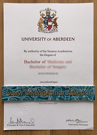 Buy University of Aberdeen Fake Diploma – University of Aberdeen Medicine Degree