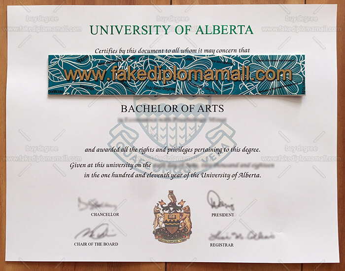 University of Alberta Fake Diploma Fake University of Alberta Diploma Items For Sale