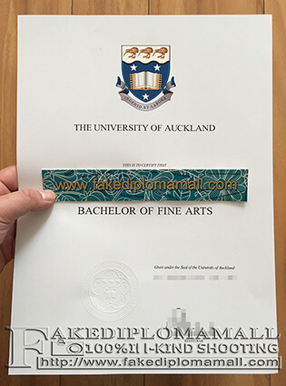 The University of Auckland (UOA) Fake Degree Certificate Sample