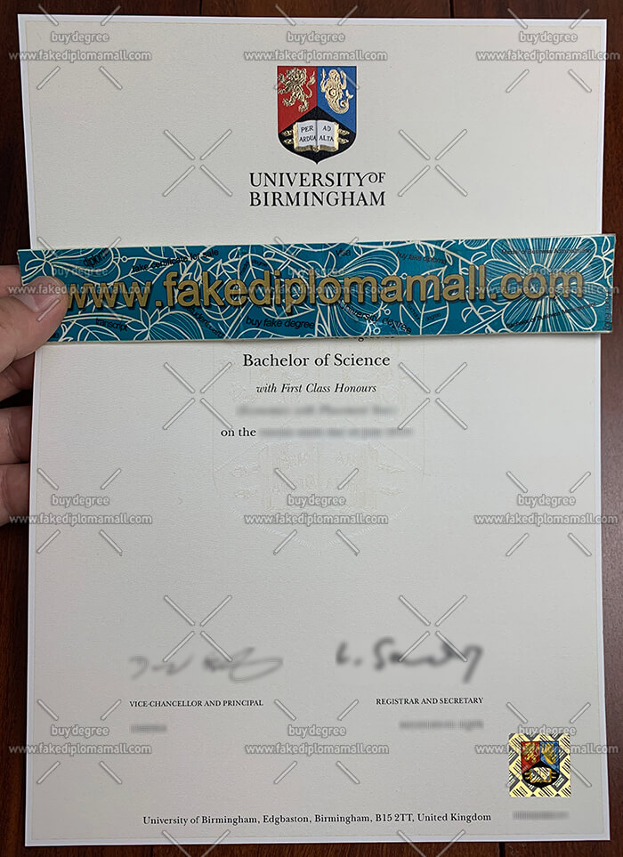 University of Birmingham diploma How to Buy a Fake University of Birmingham Degree?