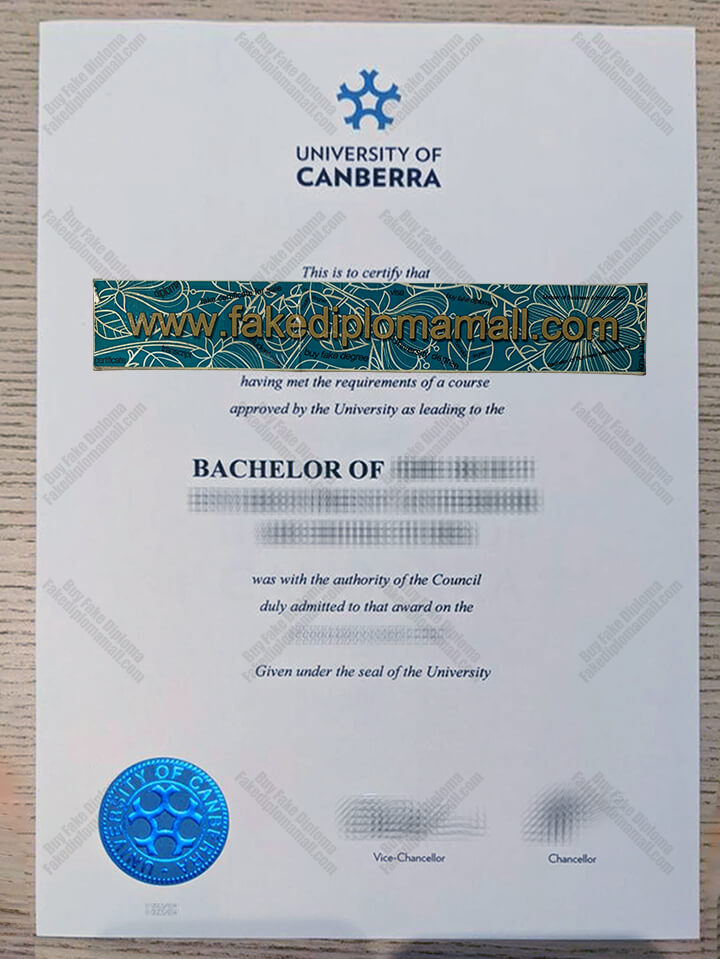 University of Canberra Fake Degree