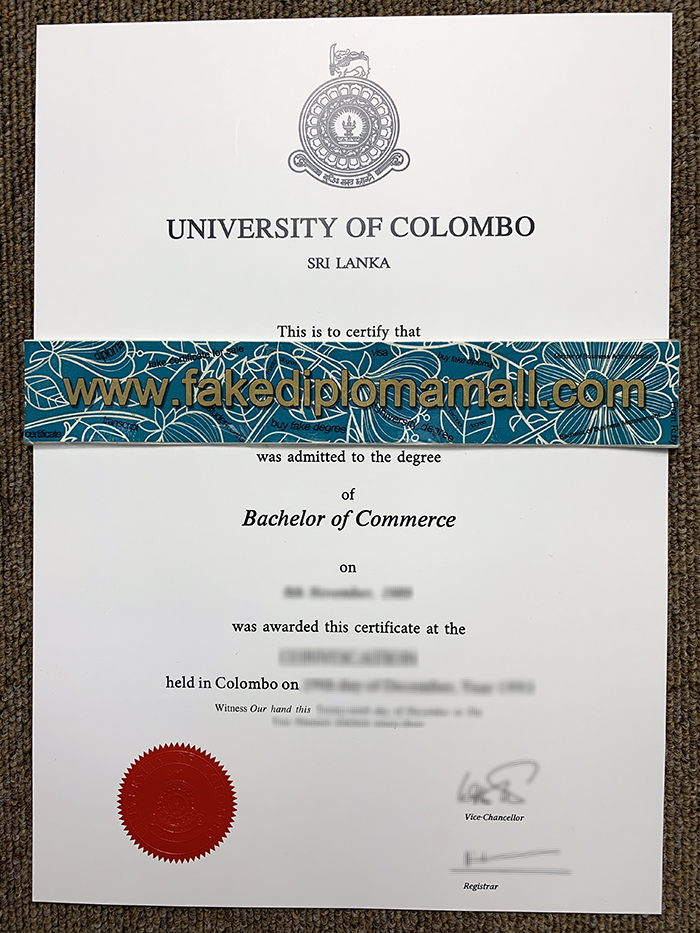 How Much For A Fake University of Colombo Diploma? Best