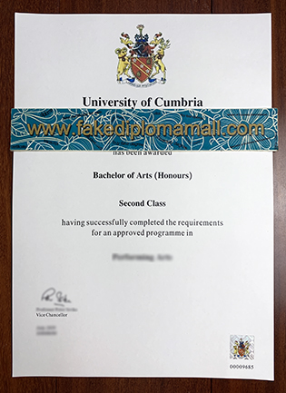 Buy Fake University of Cumbria Degree Certificate