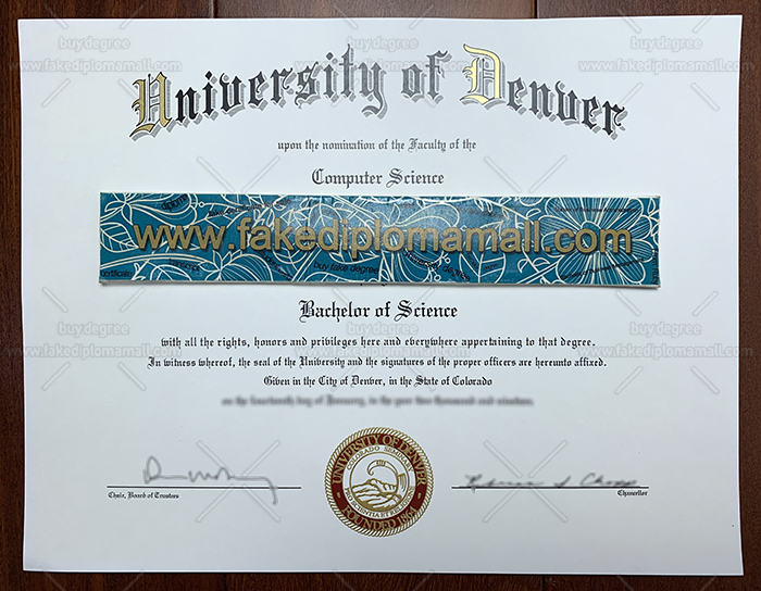 University of Denver Fake Diploma Quickly Get A Fake University of Denver Diploma in Colorado