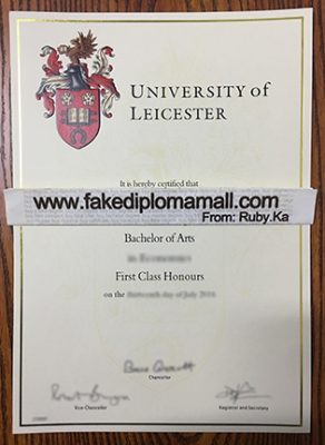 University of Leicester Fake Degree 292x400 Samples