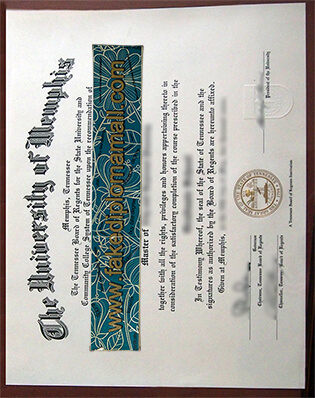 University of Memphis Fake Degree Samples