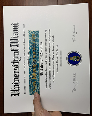 University of Miami Fake Degree Certificate, Buy UMiami Fake Diploma